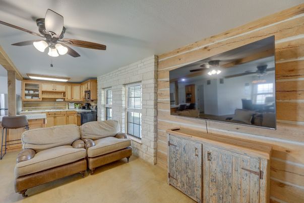 Interior, Kitchen, Stone Walls