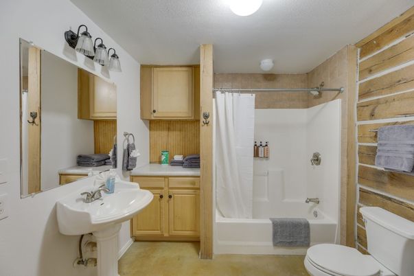 Bathroom, Interior, Wooden Walls