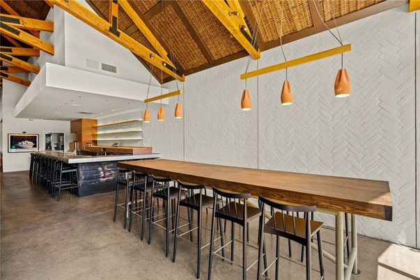 Interior, Kitchen, Pendant Lights, Recessed Lighting, Wooden Beams
