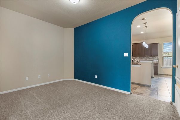 Empty room, Interior, Kitchen, Pendant Lights