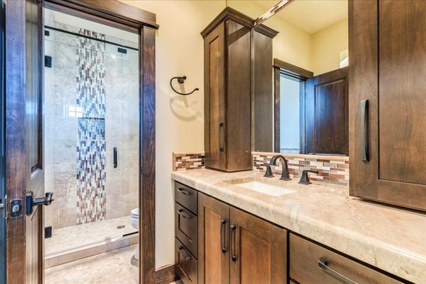 Bathroom, Glass Shower, Interior