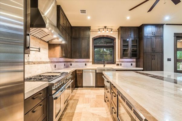 Interior, Kitchen, Recessed Lighting, Stainless Steel Appliances