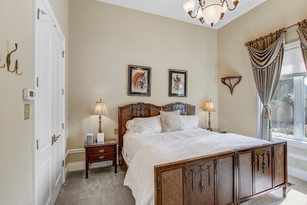Bedroom, Chandelier, Interior