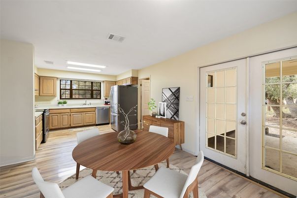 Dining room, Interior, Kitchen, Wood Texture Flooring