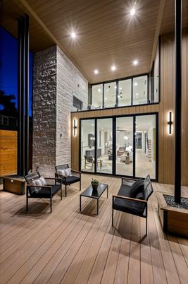Exterior, Wood Texture Flooring