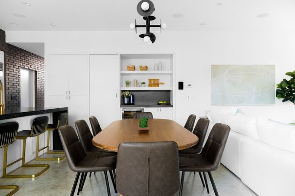 Dining room, Interior, Pendant Lights
