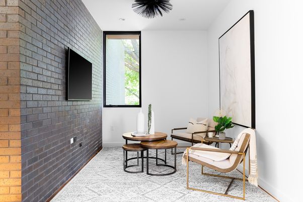 Interior, Recessed Lighting, Stone Walls