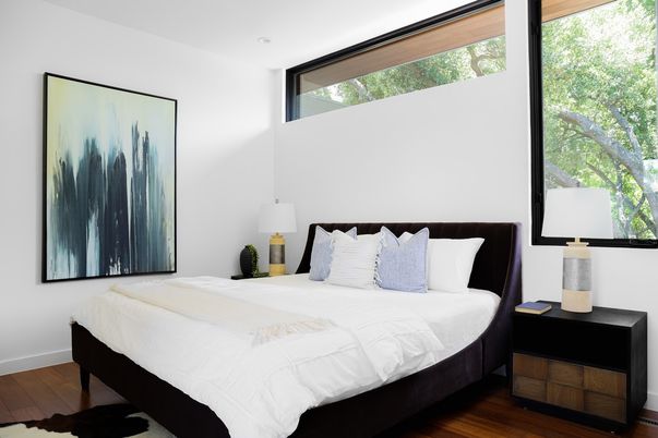 Bedroom, Interior, Wood Texture Flooring