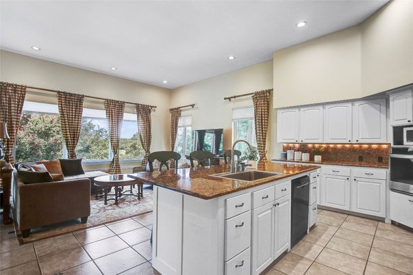 Dining room, Interior, Kitchen, Living room, Recessed Lighting, Stainless Steel Appliances