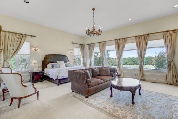 Bedroom, Chandelier, Interior, Recessed Lighting