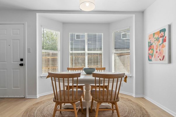 Dining room, Interior, Wood Texture Flooring