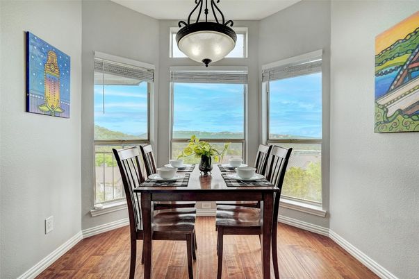 Dining room, Interior, Wood Texture Flooring