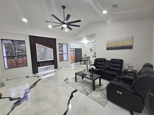 Fireplace, Interior, Living room, Recessed Lighting