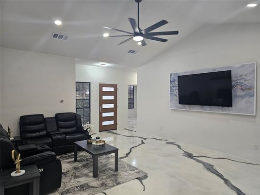 Home Theatre Room, Interior, Living room, Marble, Recessed Lighting
