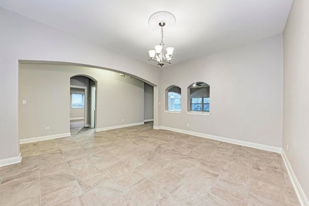 Chandelier, Empty room, Interior