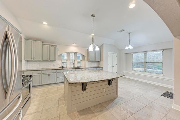 Interior, Kitchen, Pendant Lights, Recessed Lighting, Stainless Steel Appliances