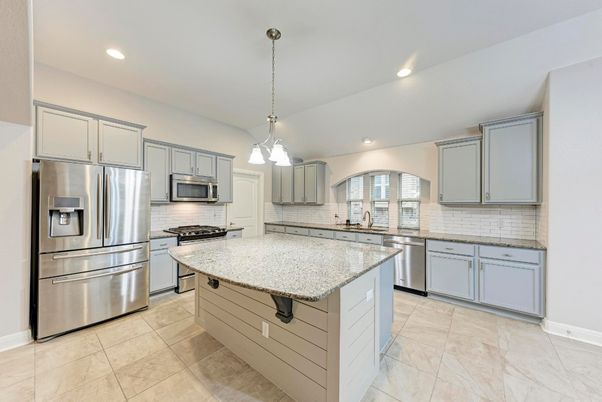 Interior, Kitchen, Pendant Lights, Recessed Lighting, Stainless Steel Appliances