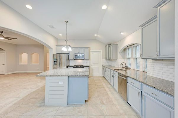 Interior, Kitchen, Pendant Lights, Recessed Lighting, Stainless Steel Appliances