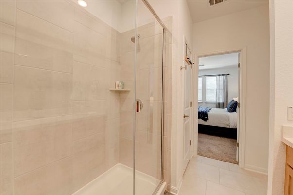 Bathroom, Bedroom, Glass Shower, Interior, Recessed Lighting