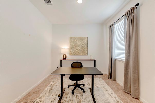Home Office, Interior, Recessed Lighting