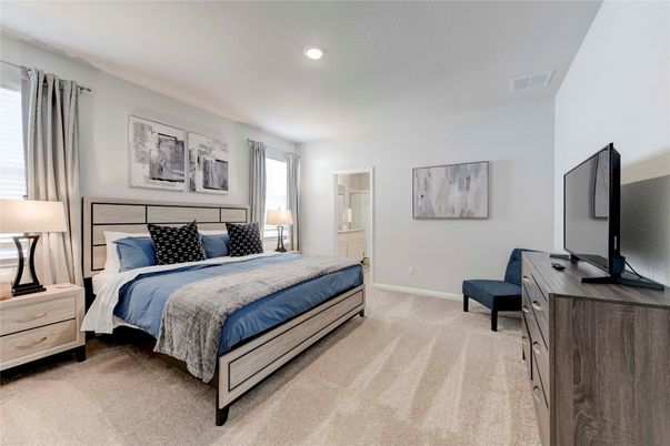 Bedroom, Interior, Recessed Lighting
