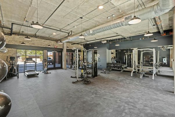 Fitness Equipment, Gym, Interior, Pendant Lights