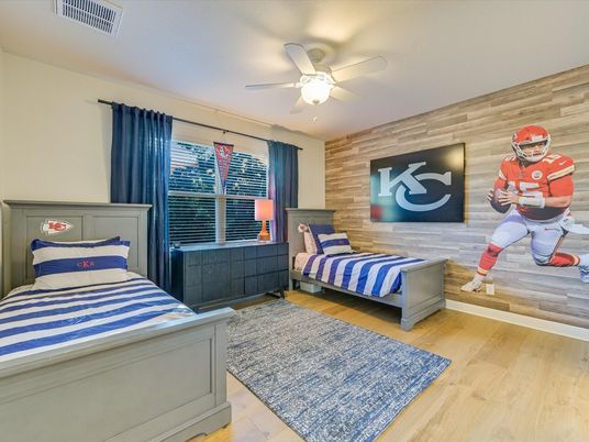 Bedroom, Interior, Wood Texture Flooring, Wooden Walls