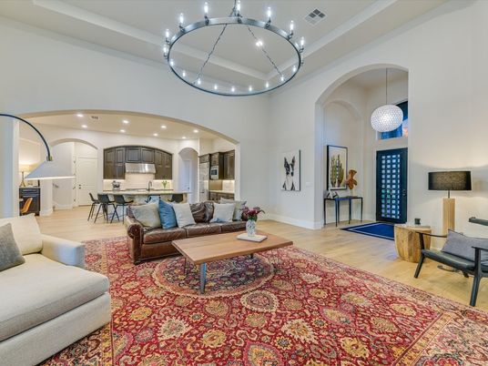 Interior, Kitchen, Living room, Pendant Lights, Recessed Lighting, Stainless Steel Appliances, Wood Texture Flooring