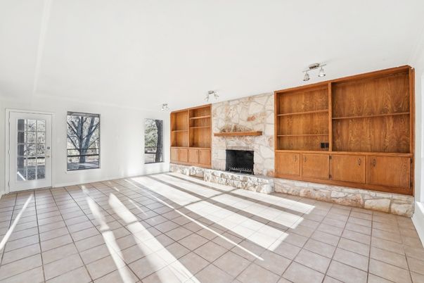 Empty room, Fireplace, Interior