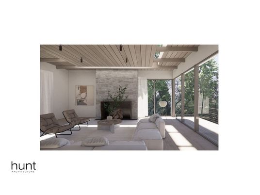 Fireplace, Interior, Living room, Stone Walls, Wooden Ceilings, Wood Texture Flooring