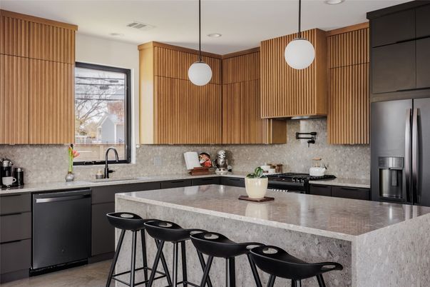 Interior, Kitchen, Pendant Lights, Recessed Lighting, Stainless Steel Appliances