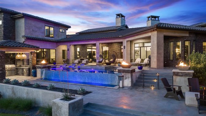 Exterior, Pool, Solar Panels