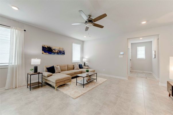 Interior, Living room, Recessed Lighting