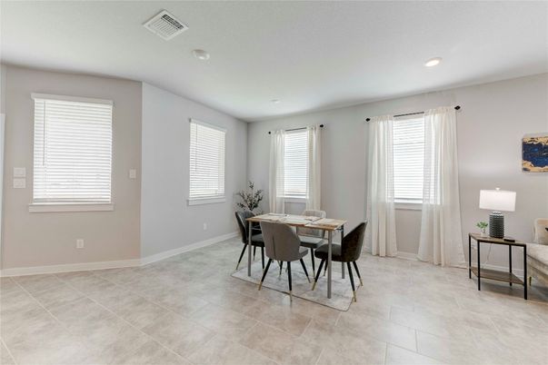 Dining room, Interior, Recessed Lighting