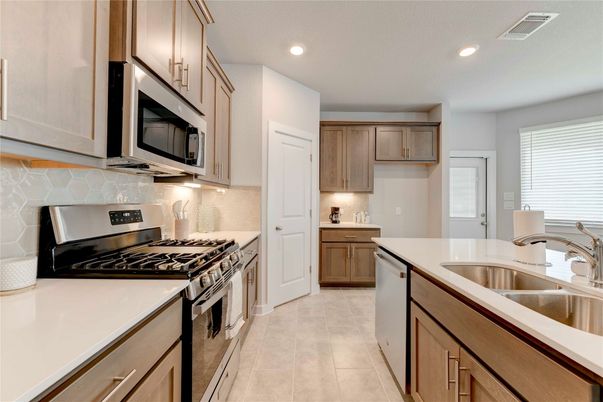 Interior, Kitchen, Recessed Lighting, Stainless Steel Appliances