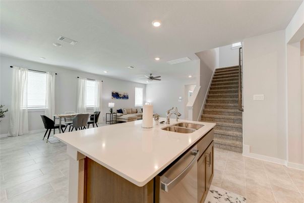 Dining room, Interior, Kitchen, Recessed Lighting