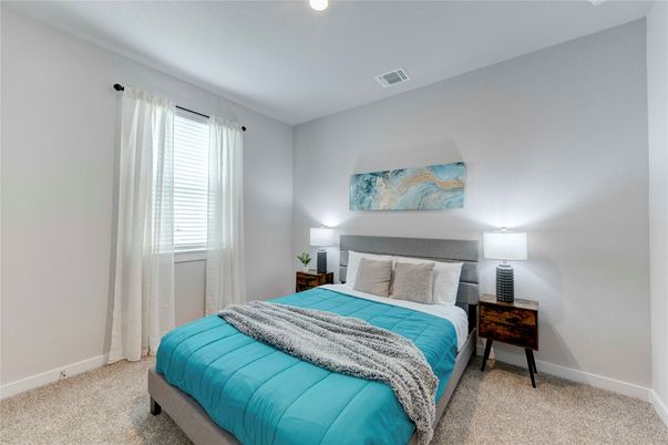 Bedroom, Interior, Recessed Lighting