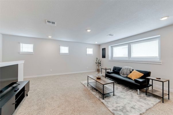 Interior, Living room, Recessed Lighting