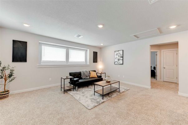 Interior, Living room, Recessed Lighting