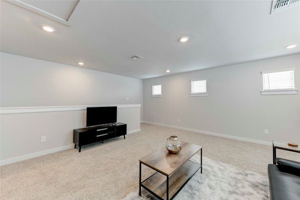 Interior, Living room, Recessed Lighting