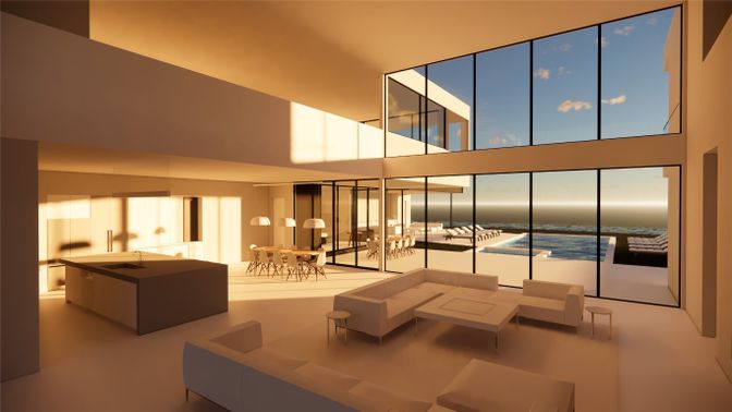 Dining room, Interior, Living room, Water