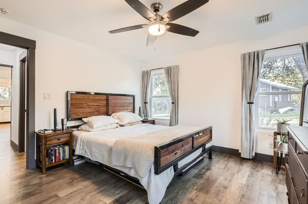 Bedroom, Interior, Wood Texture Flooring