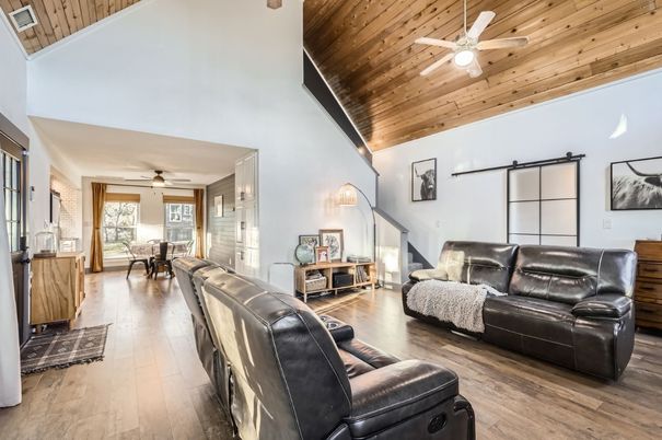 Dining room, Interior, Living room, Wooden Ceilings, Wood Texture Flooring