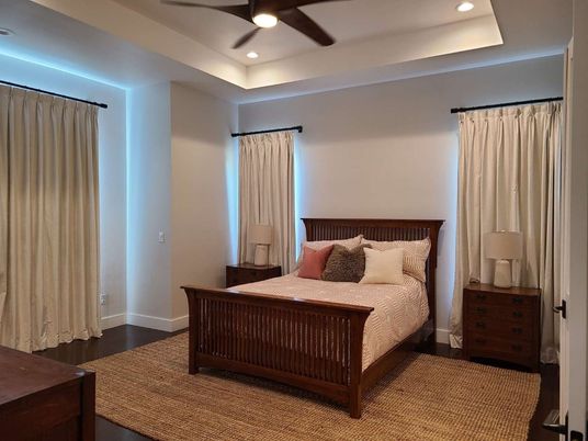 Bedroom, Interior, Recessed Lighting