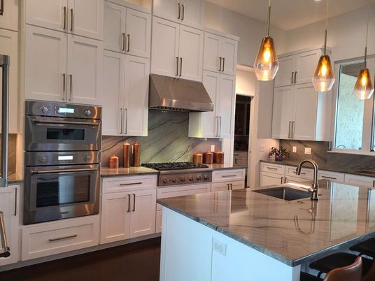 Interior, Kitchen, Pendant Lights, Stainless Steel Appliances