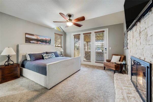 Bedroom, Fireplace, Interior, Stone Walls