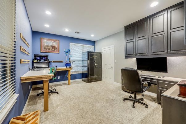 Home Office, Interior, Recessed Lighting