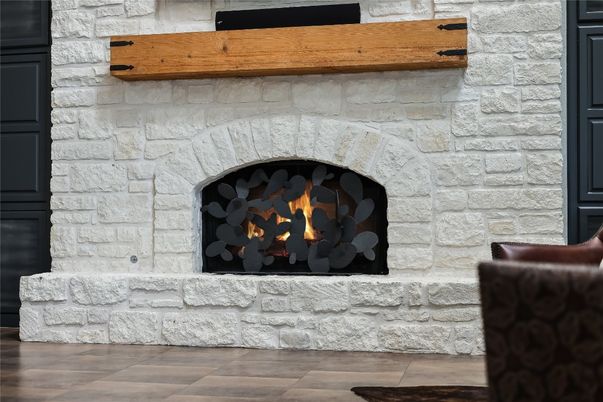 Fireplace, Interior, Stone Walls