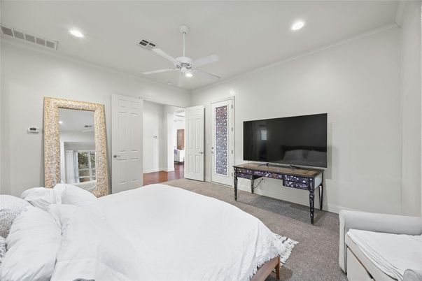 Bedroom, Interior, Recessed Lighting