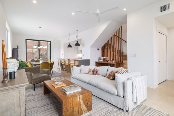 Dining room, Interior, Kitchen, Living room, Pendant Lights, Recessed Lighting